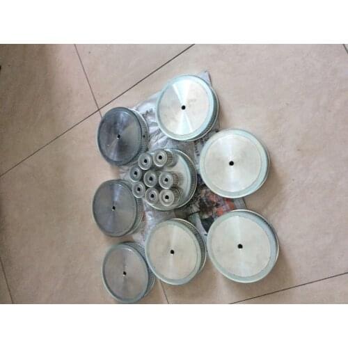Super value customized manufacturing bore hold size HTD5M aluminum alloy timing belt pulleys free shipping cost