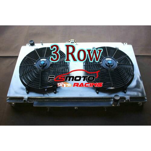 Shroud Fans + Aluminum Radiator For Nissan Safari Patrol GU Y61 4.5L TB45E 6Cyl Petrol Manual 1997-ON GR 1998 1999 2000 2001 MT