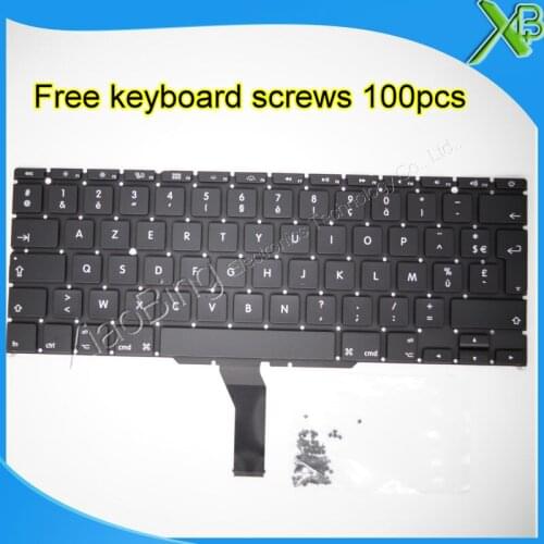 Brand New AZERTY FR French keyboard+100pcs keyboard screws For MacBook Air 11.6" A1370 A1465 2010-2015 Years