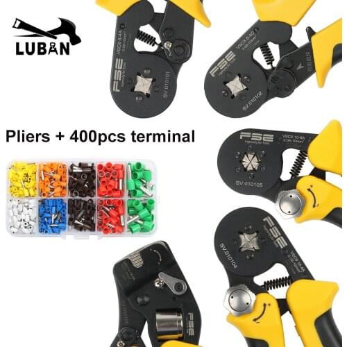 VSC9 16-4A 0.08-16mm2 26-5AWG with 400Terminal Box Electrical Clamp Terminal Tube Tool set
