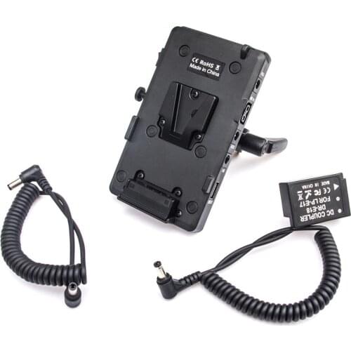 WY-VG1 Power Supply Systerm D-tap Battery Plate Adapter DC Coupler with LP-E17 for Broadcast SLR HD camera