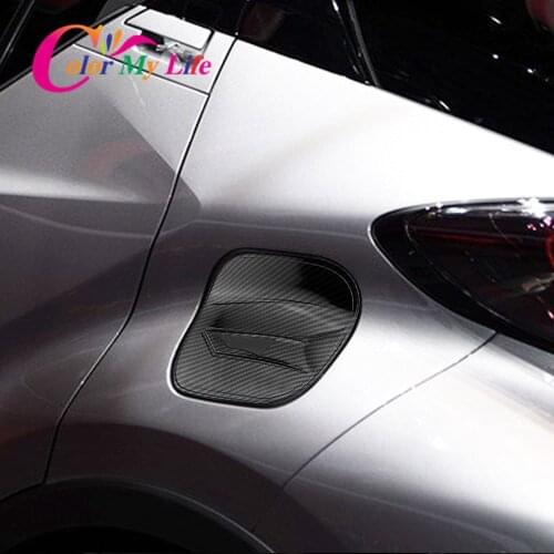 Color My Life Car Oil Fuel Tank Gas Cap Protection Cover Trim Fit for Toyota C-HR CHR C HR 2016 - 2020 Exterior Accessories