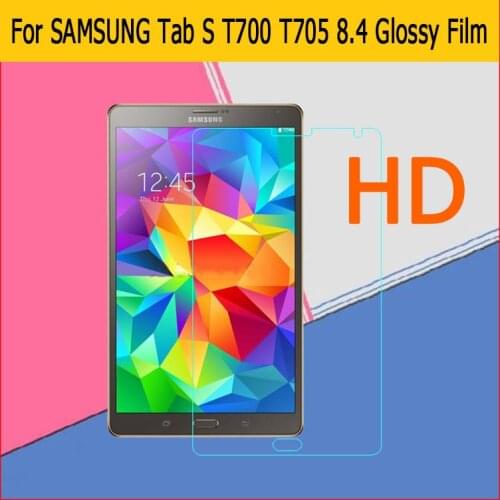 HD lcd Clear Glossy screen protector film For Samsung galaxy Tab S T700 T705 8.4" tablet pc front screen protection films