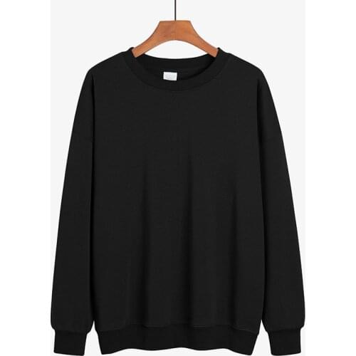AECU Autumn Women Plus Size Sweatshirts Long Sleeve Ladies Tops Sweatshirt Female O Neck Solid Outwear Oversized Sweatshirt
