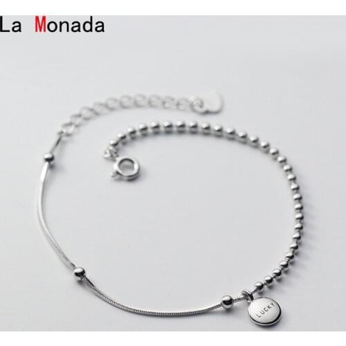 La Monada Lucky Charm Ladies Bracelets For Women Silver 925 Sterling Minimalist Fashion Jewelry Silver 925 Woman Bracelet Female