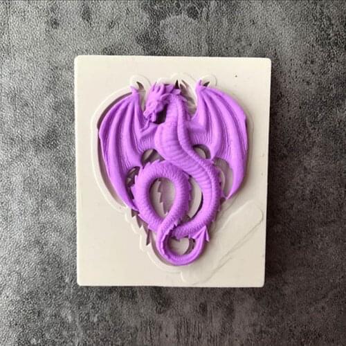 1pcs UV Resin Liquid Silicone Mold Animal Monsters Dragon Resin Molds For DIY Pendant Charms Making Jewelry Finding Accessories