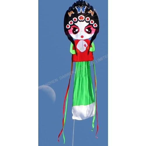 1PC High quality 2.25 m*10 m Outdoor Sports flying toys vivid and beautiful Chinese traditional Peking Opera kite