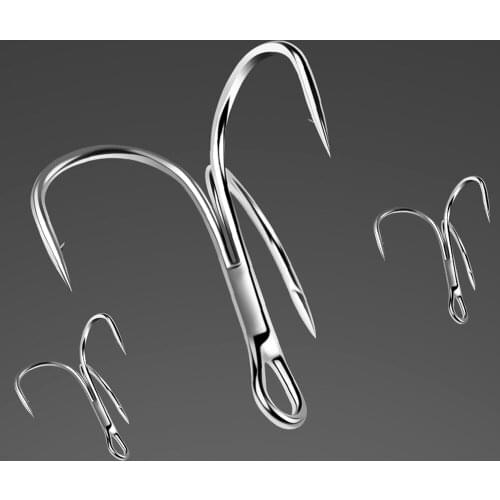 15 Pieces/Box 5002 Tweeter Silver Hook Size 1-14 Carbon Steel Bait Fishing Tackle Round Elbow Suitable For Zander Fishing Tools