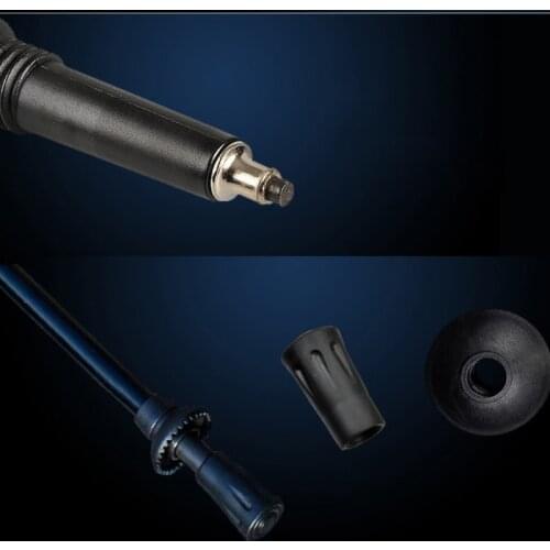 A5KC Aluminum Alloy 5-Section Collapsible Trekking Cane Outdoor Camping Hiking Climbing EVA Handle Adjustable Walking Stick