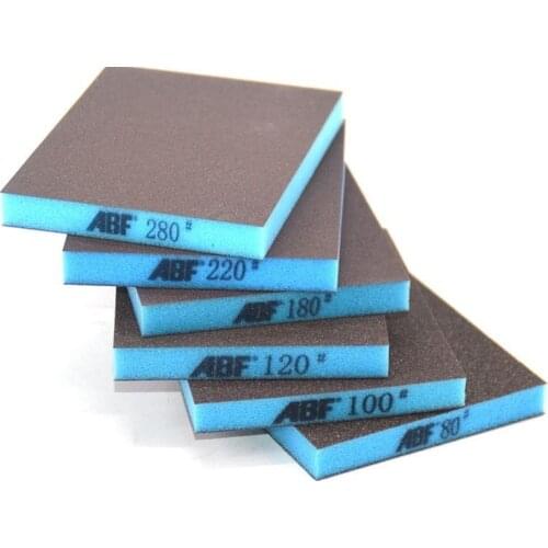 5 PCS Grit 220 to 1500 Sponge sandpaper Double Side Abrasive Tools 100x120x15mm Sanding Sponge Block Polishing sponge