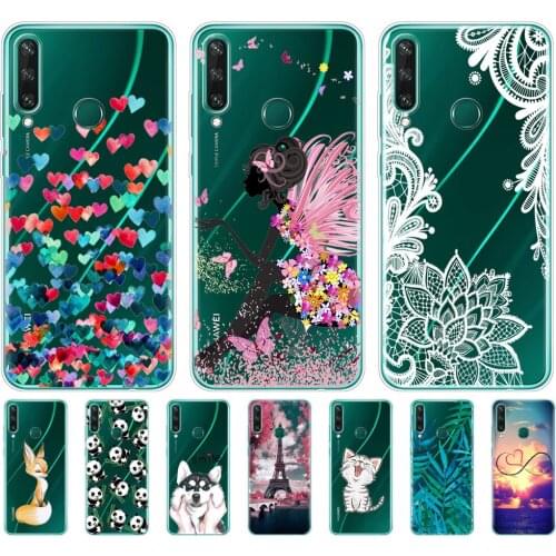 For Huawei Y6P Case 6.3" Soft Silicon Tpu Phone Cover For Huawei y6p 2020 MED-LX9N coque Bumper Transparent Skin shockproof