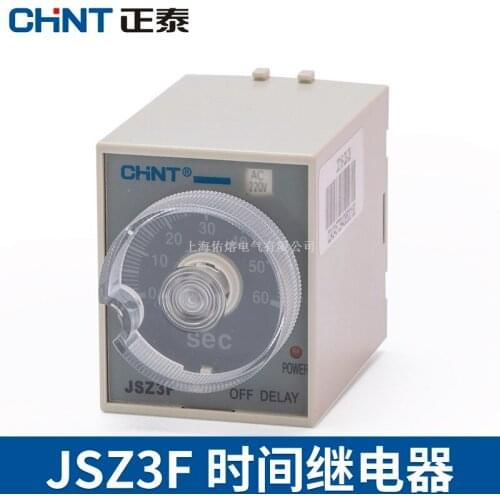 CHNT CHINT JSZ3F 5S 60S220V 10S Controlador de Relé do Tempo 380V Power off Delay
