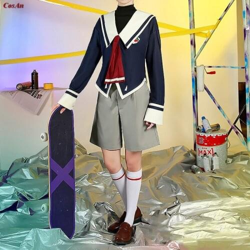 Hot Anime SK8 The Infinity MIYA Cosplay Costume Lovely Informal Clothes Sailor School Uniform Activity Party Role Play Clothing