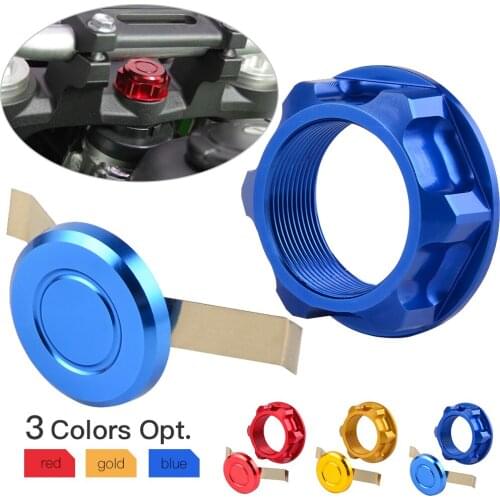 Steering Stem Nut Cap Cover For Yamaha YZ 125 250 YZ250F YZ450F YZ400 YZ426F YZ125X YZ250X YZ250FX YZ450FX WR250F WR450F 94-2018