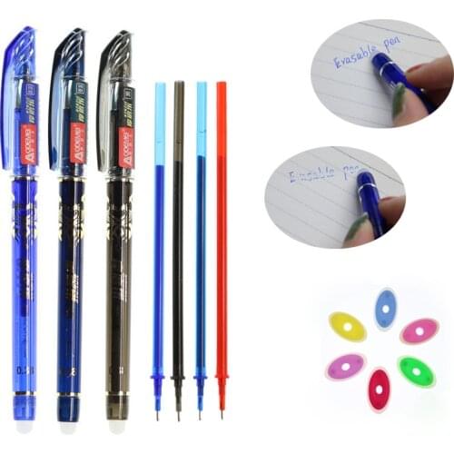 Multicolor Rewritable Office Magic Erasable Refill 0.5mm Blue Black Ink Blue Ink School Learning Stationery Writing Tools Gifts