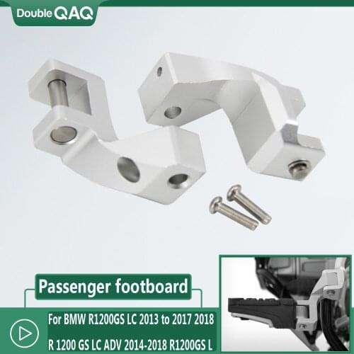 Motorcycle Foot peg Passenger Footpeg Lowering Kit For BMW R1200GS LC 2013 to 2017 2018 R 1200 GS LC ADV 2014 to 2018 R1200GS LC