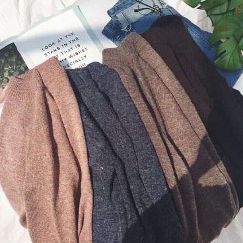 Mens Sweater New Winter Net Red Casual Half High Collar Solid Color Long Sleeve Pullover Free Shipping