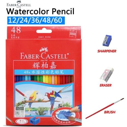 Faber Castell 72 Colors Water Colored Pencil Student Painting Watercolor Color Pencil for Drawing Sketch Lapices De Colores