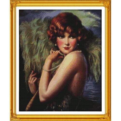 Dance dancer Cross Stitch Kit Home Decorative 11CT Printed 14CT DMC Chinese Embroidery Needlework Cross-stitch set Paintings