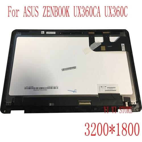 Original lcd matrix 13.3"inch LCD Display Screen for ASUS ZENBOOK UX360 UX360CA UX360C LCD screen touch screen frame assembly
