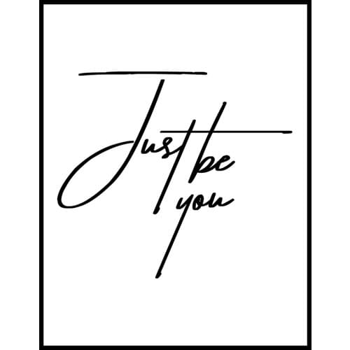 Hot Sales in 2020, Modern Minimalist Posters, Wall Decoration Paintings, Text Art,Just be You