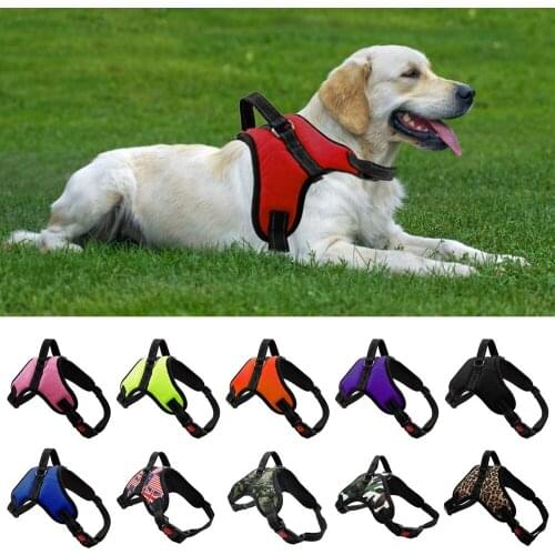 Pet Dog and Cat Adjustable Harness with Leash Reflective and Breathable for Small and Large Dog Harness Vest Pet Supplies