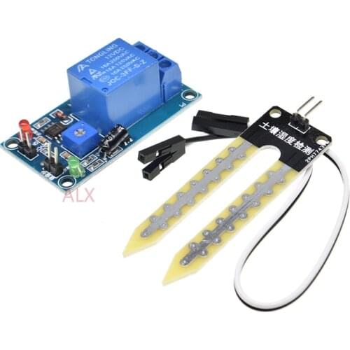 DC 12V soil moisture sensor relay control module Automatic watering of the humidity starting switch