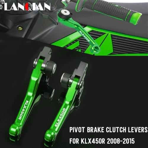 Motorcycle DirtBike Motocross dirt bike Pivot Brake Clutch Levers FOR Kawasaki KLX450R 2008 2009 2010 2011 2012 2013 2014 2015