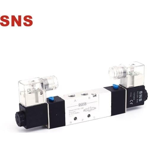 SNS 4V230-08/DC24V 5/3 Port 1/4 Inlet Double Coils Pilot-Operated Electric Solenoid Valve