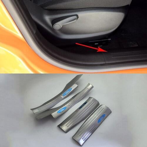 Car-styling interior accessories inner door scuff plate stainless steel For Jeep Renegade 2016