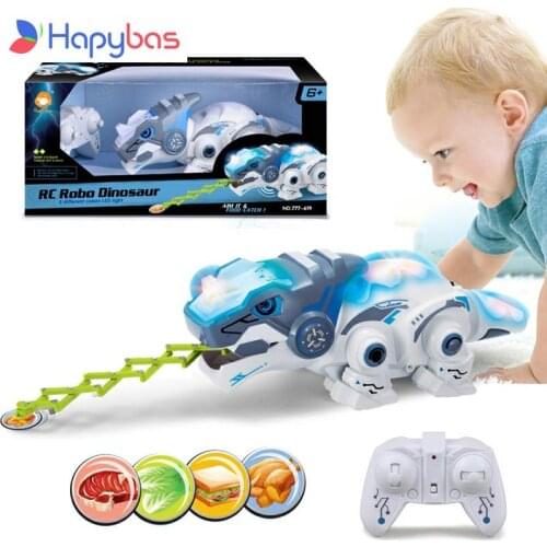 Smart Chameleon Children Electric Remote Control Pet Moving Walking Smart Dinosaur With Light And Music For Kids Toy gift