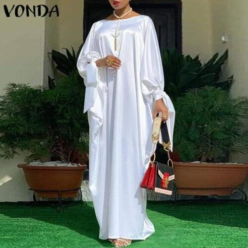 VONDA Summer Silk Dresses