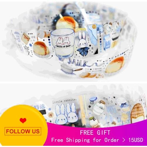 1 Loop Scrapbooking Stickers Tinxia Milk Time Stationery Pet Tape