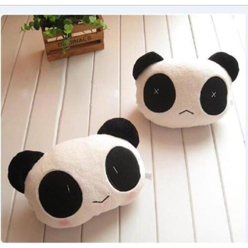 1pc Hot Sale Panda Plush Headrest Auto Seat Covers Head Neck Rest Cushion Cartoon Headrest Pad Supplies Auto Safety