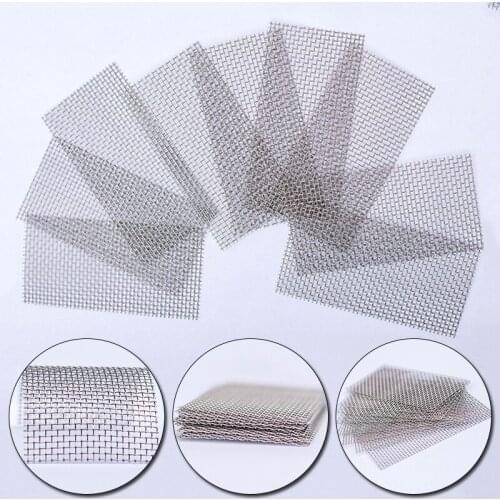 1PC Stainless Steel Fish Tank Wire Mesh Pad Decoration Aquarium Water Plants Moss Mesh Lawn Decor Aquatic Accessories