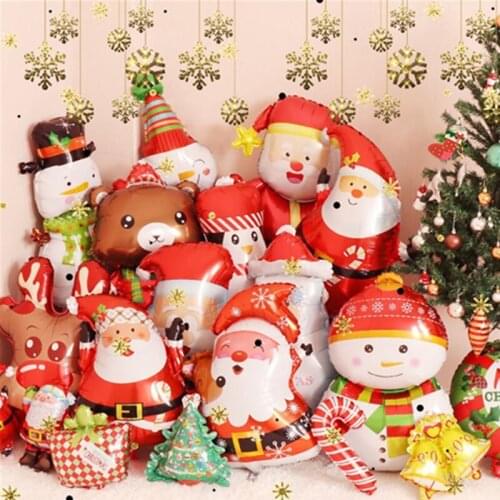 1pcs Merry Christmas Balloons Santa Clause Snowman Tree New Year Christmas Balloons Party Decorations Home Xmas Party Decor