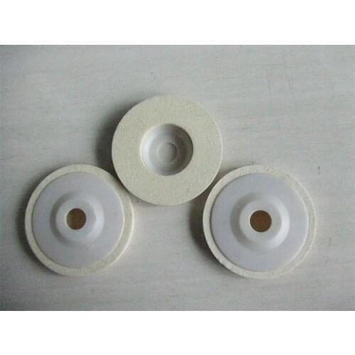 10pcs 4.5"(115*10*22mm) wool felt fine polishing disc woolen buffing wheel for metal to mirror
