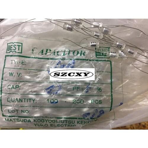 100% New and original 125v47pf 100v 47J axial polystyrene film capacitor lantern capacitance