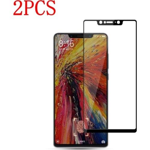 2PCS Full Glue Full Cover Tempered Glass For Xiaomi Mi8 Screen Protector protective film For Xiaomi Mi8 Mi 8 glass