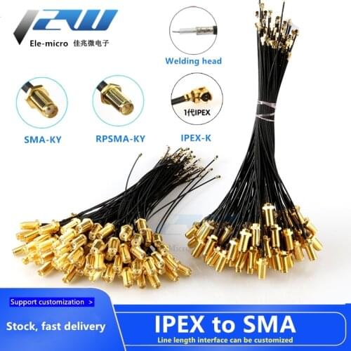 5pcs SMA Connector Cable Female to uFL/u.FL/IPX/IPEX UFL to SMA Female RG1.13 Antenna RF Cable Assembly RP-SMA-K
