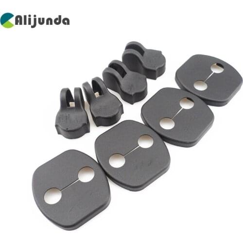 8 Pieces Car Door Lock Decoration Door Car Covers Door Stopper Guard Cover for Nissan X-trail SUNNY TIIDA LIVINA TEANA Murano