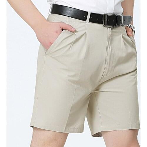 MRMT 2021 Brand Summer Mens Cotton Five Pants Thin Middle-aged Pants for Male