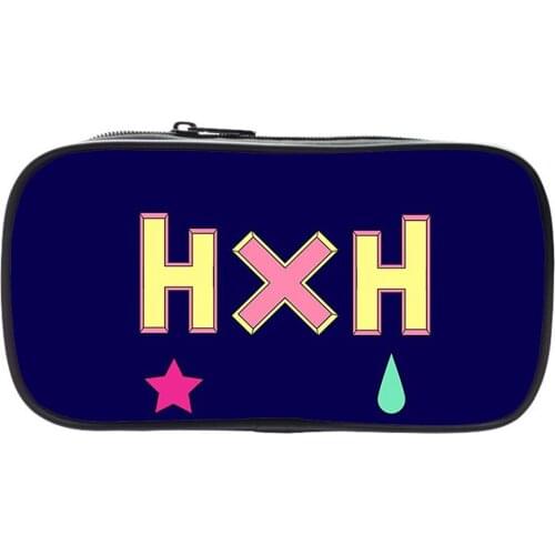 Hunter X Hunter Pencil Case Children Cartoon Anime Pen Bag Zipper Pencil Box Stationery Storage Bag Women Cosmetic Case Pouch