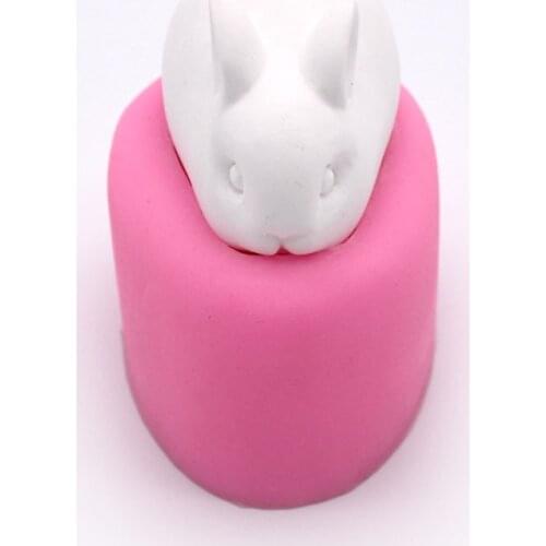 Rabbit Silicone Mould Fondant Mousse Cake Mould Chocolate Candy Tool Soft Ceramic Clay Mould
