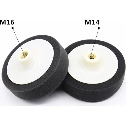 6 inch M14/M16 Car Detailing Sponge Polishing Pad Wheel Black Fine Car Cleaning Accessories Car Repair Tool