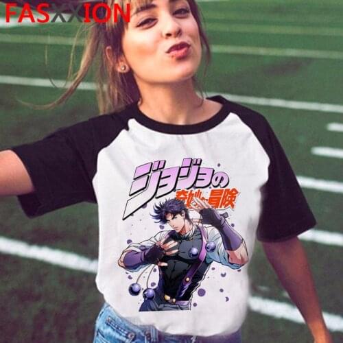 Jojo Bizarre Adventure t-shirt male plus size 2021 ulzzang japanese top tees harajuku