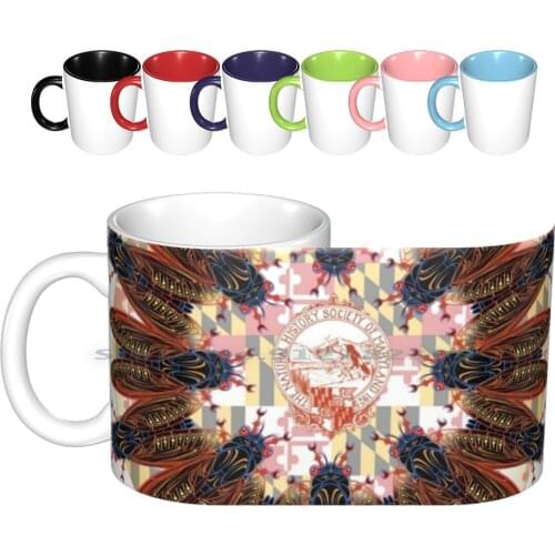 Cicada Brood X-2021 Ceramic Mugs Coffee Cups Milk Tea Mug Cicadas Brood X Insects Maryland Entomology 17 Year Phenomena