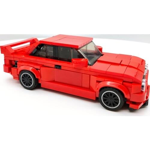 Moc Technical Red Sports Car Speed Champions Building Blocks City Competition Racing Blocks Model Children Boys DIY Toys Gifts
