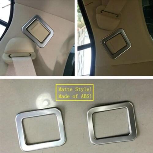 Yimaautotrims Trunk Box Rear Safety Seat Belt Cover Trim Interior Mouldings Fit For Toyota Alphard / Vellfire AH30 2016 - 2019