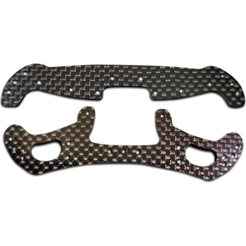 1PCS 2mm Head Leading Pteris black Carbon fiber plate spare parts for AR/MA Chassis of Tamiya mini 4WD RC Car mode